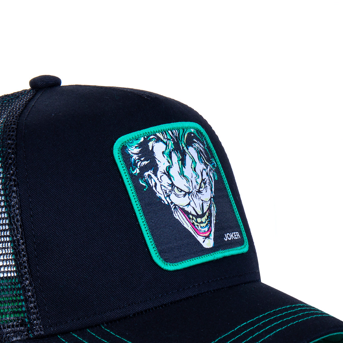 DC COMICS JOKER BLACK TRUCKER CAP