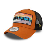 New Era Santa Monica License Plate Frame Trucker Cap