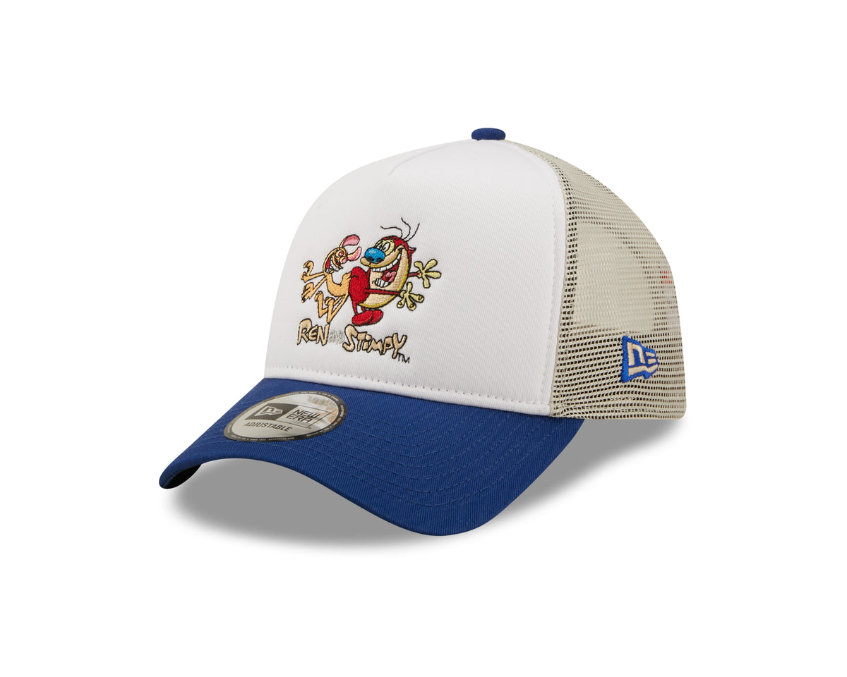 Ren and Stimpy Nickelodeon Character 9FORTY A-Frame Trucker Cap