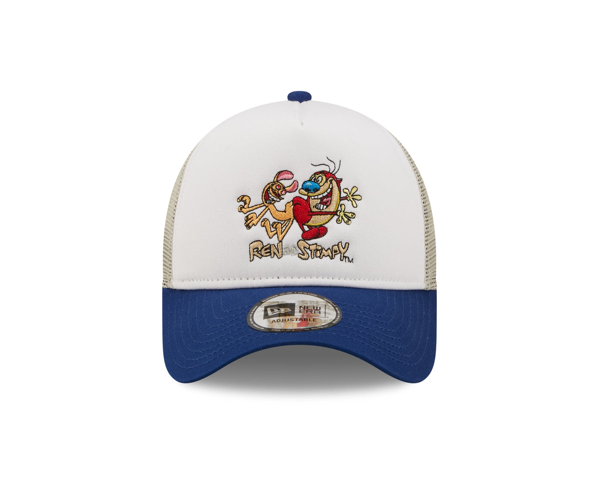 Ren and Stimpy Nickelodeon Character 9FORTY A-Frame Trucker Cap