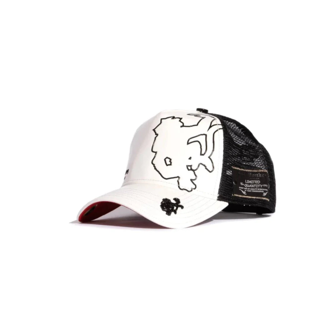 Red Monkey Trucker Cap - Black & White