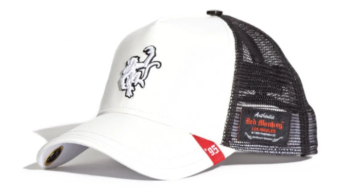 RED MONKEY "VARSITY '95" TRUCKER WHITE