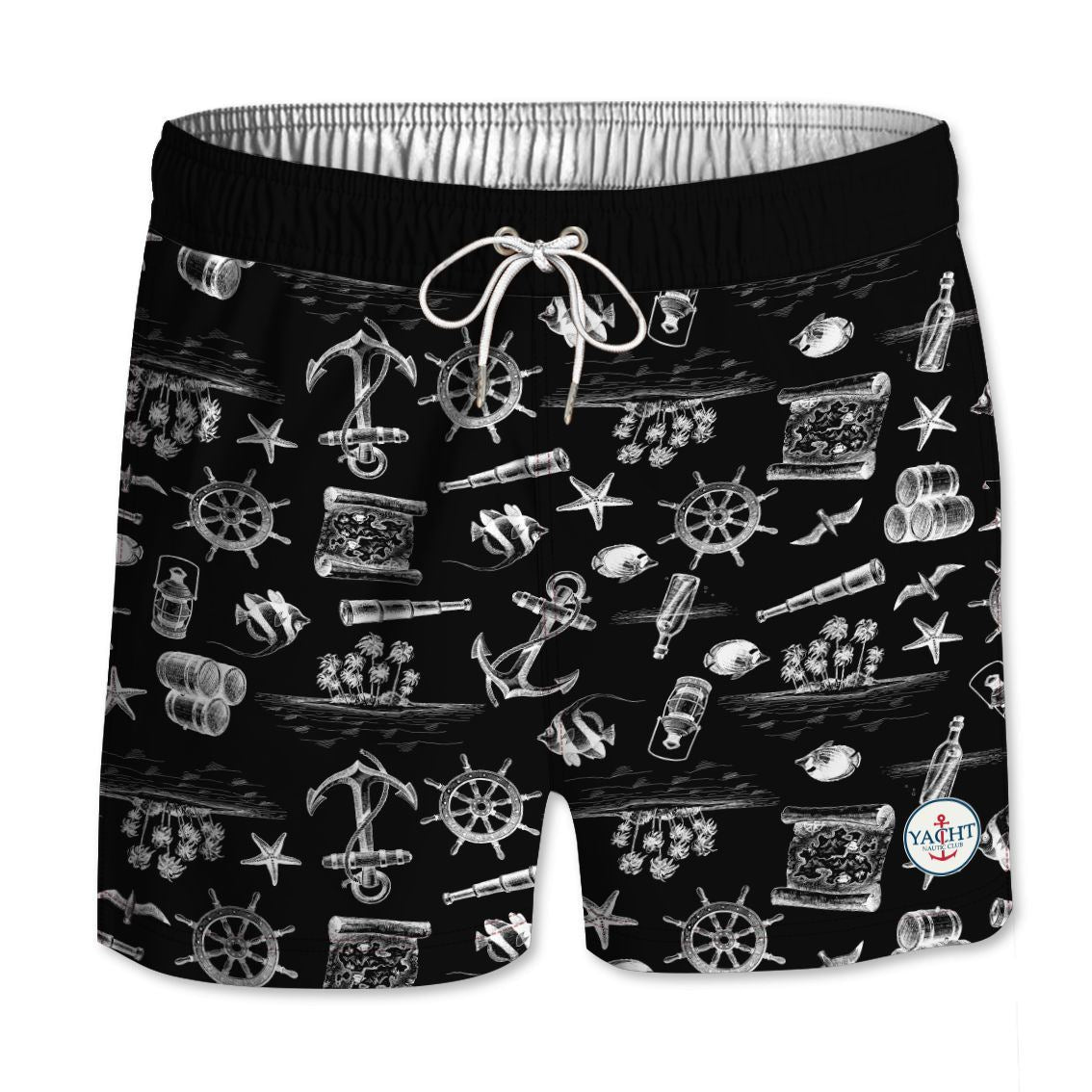 Yacht Club Black Swimming Short